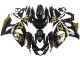 2009-2016 Glossy Black Gold Suzuki GSXR 1000 Motorcycle Fairings UK