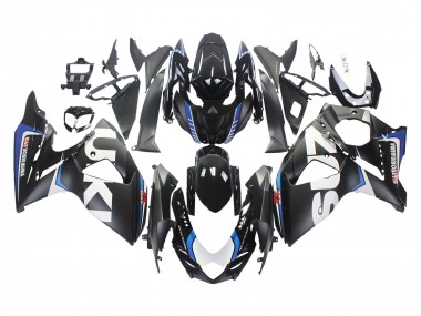 Buy 2009-2016 Matte Black White Blue Suzuki GSXR 1000 Motorcycle Fairings UK