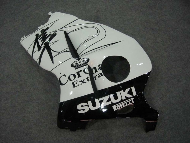 1996-2007 White Black Corona Suzuki GSXR 1300 Hayabusa Motorcycle Fairings UK