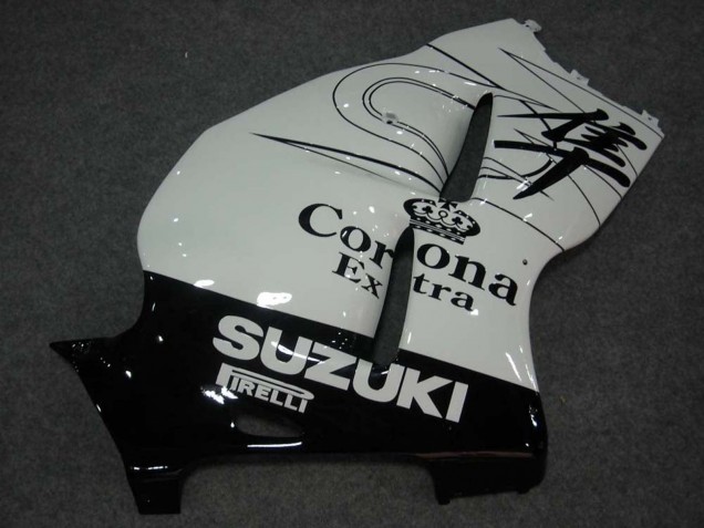 1996-2007 White Black Corona Suzuki GSXR 1300 Hayabusa Motorcycle Fairings UK