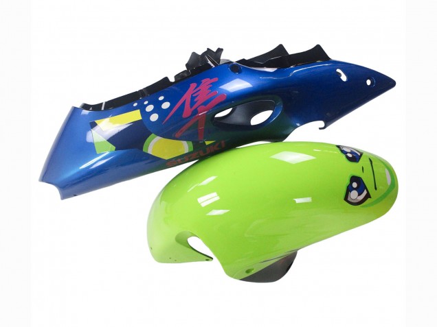 1996-2007 Blue Green Shark 46 Suzuki GSXR 1300 Hayabusa Motorcycle Fairings UK