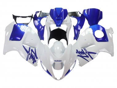 Buy 1996-2007 White Blue Hayabusa Suzuki GSXR 1300 Hayabusa Motorcycle Fairings UK