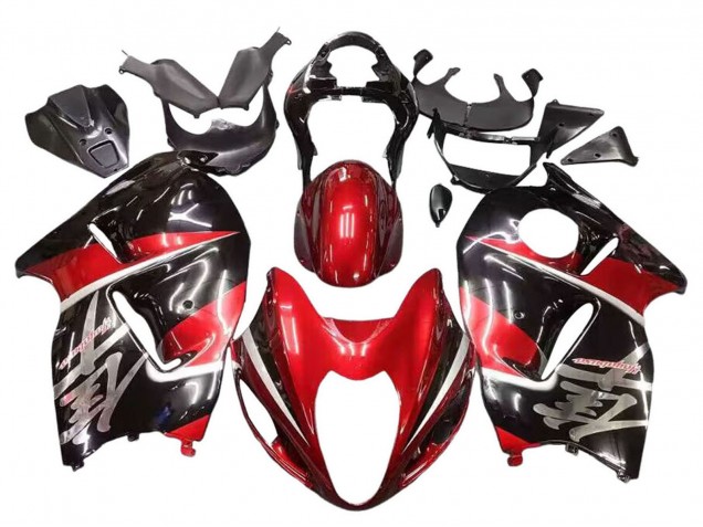 1996-2007 Red Glossy Black Hayabusa Suzuki GSXR 1300 Hayabusa Motorcycle Fairings UK