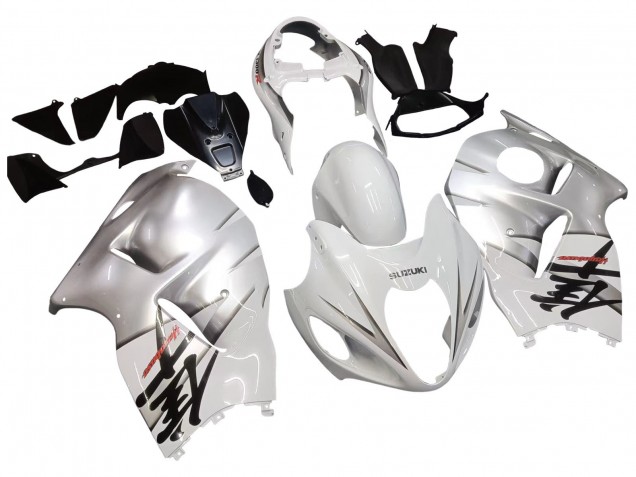 1996-2007 White Silver Hayabusa Suzuki GSXR 1300 Hayabusa Motorcycle Fairings UK