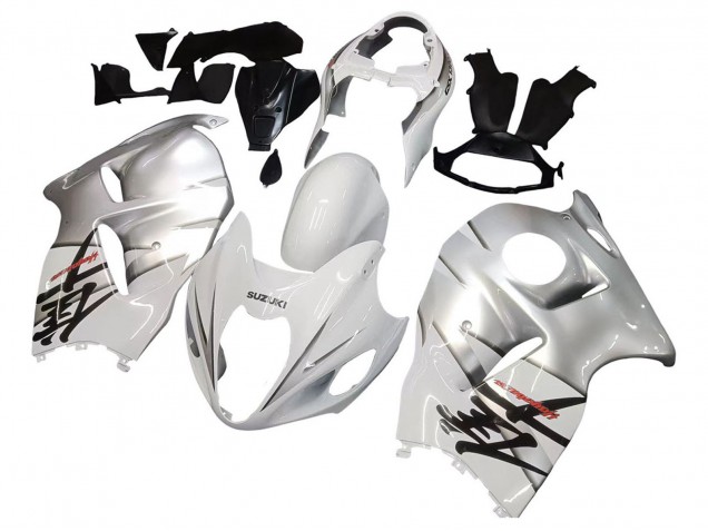 1996-2007 White Silver Hayabusa Suzuki GSXR 1300 Hayabusa Motorcycle Fairings UK