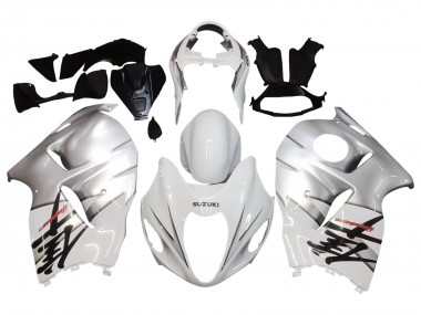 Buy 1996-2007 White Silver Hayabusa Suzuki GSXR 1300 Hayabusa Motorcycle Fairings UK