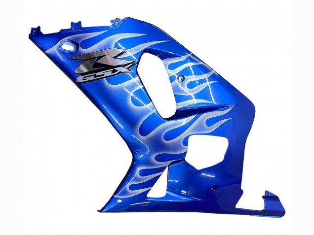 2001-2003 Blue with White Flame Suzuki GSXR 600 / GSXR 750 Motorcycle Fairings UK