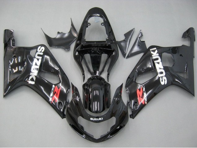 2001-2003 Glossy Black Red White Suzuki GSXR 600 / GSXR 750 Motorcycle Fairings UK