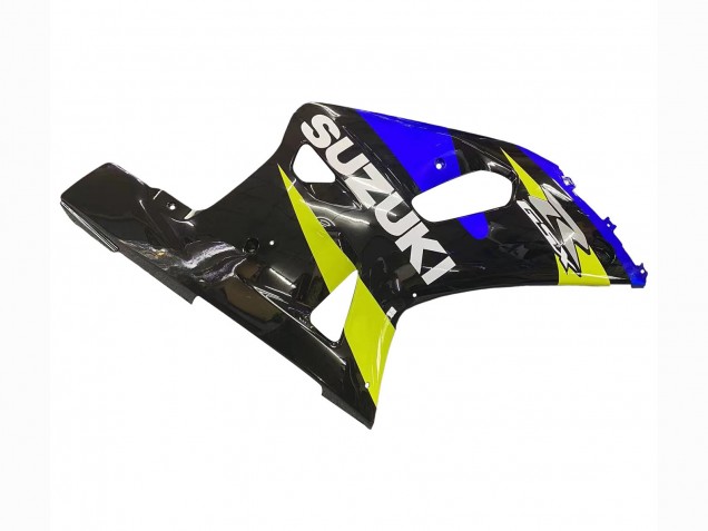 2001-2003 Blue Yellow Glossy Black Suzuki GSXR 600 / GSXR 750 Motorcycle Fairings UK