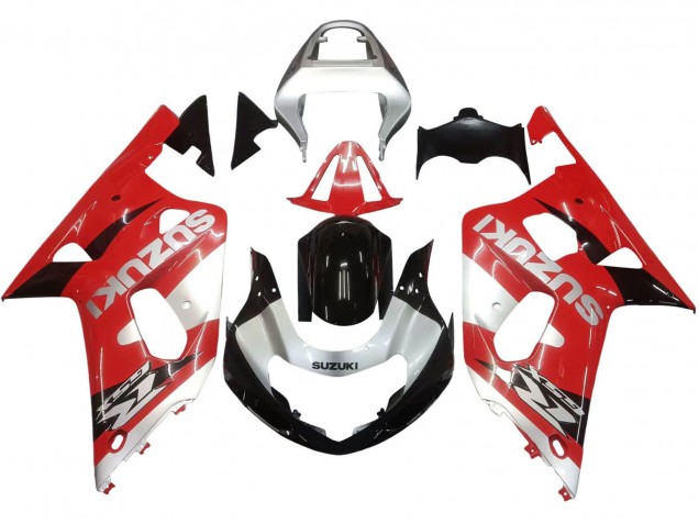 2001-2003 Red White Glossy Black Suzuki GSXR 600 / GSXR 750 Motorcycle Fairing UK