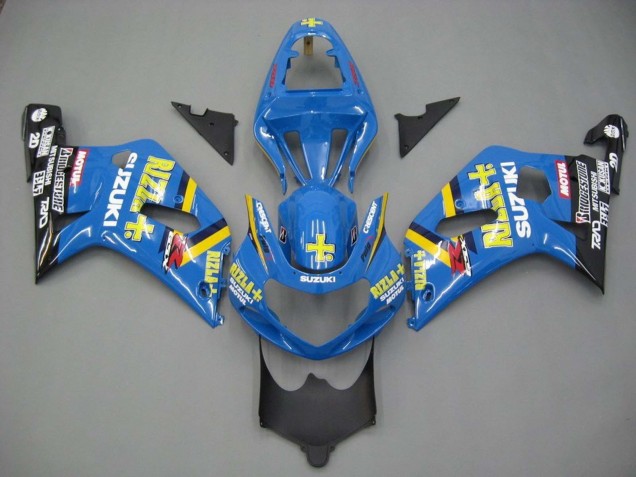 2001-2003 Blue Yellow Black Motul Rizla Suzuki GSXR 600 / GSXR 750 Motorcycle Fairings UK