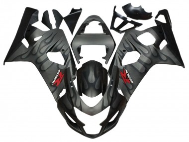 Buy 2004-2005 Grey Black Flame Suzuki GSXR 600 / GSXR 750 Motorcycle Fairings UK