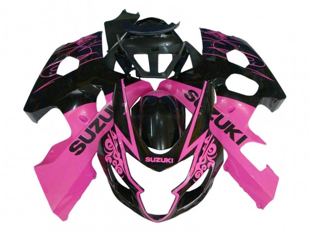2004-2005 Pink Glossy Black Suzuki GSXR 600 / GSXR 750 Motorcycle Fairing UK