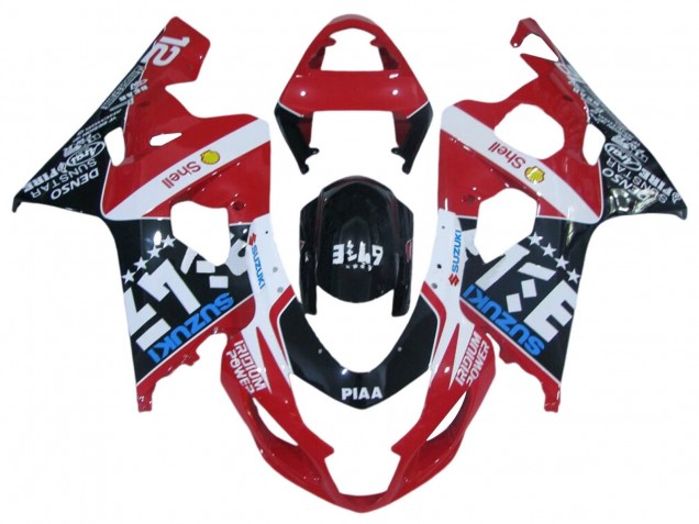 2004-2005 Red White Black Blue Suzuki GSXR 600 / GSXR 750 Motorcycle Fairings UK
