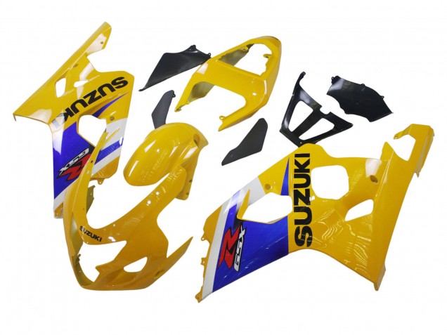 2004-2005 Yellow White Blue Black Suzuki GSXR 600 / GSXR 750 Motorcycle Fairing UK