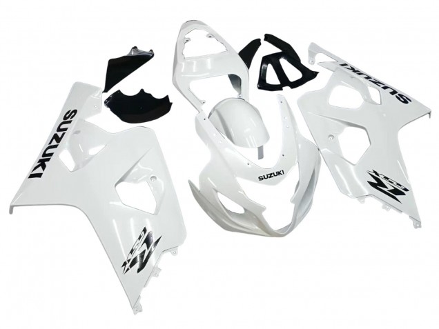 2004-2005 Pearl White Suzuki GSXR 600 / GSXR 750 Motorcycle Fairings UK