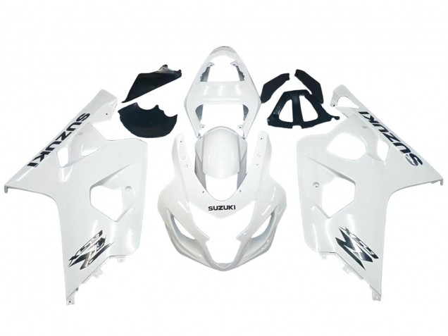 2004-2005 Pearl White Suzuki GSXR 600 / GSXR 750 Motorcycle Fairings UK