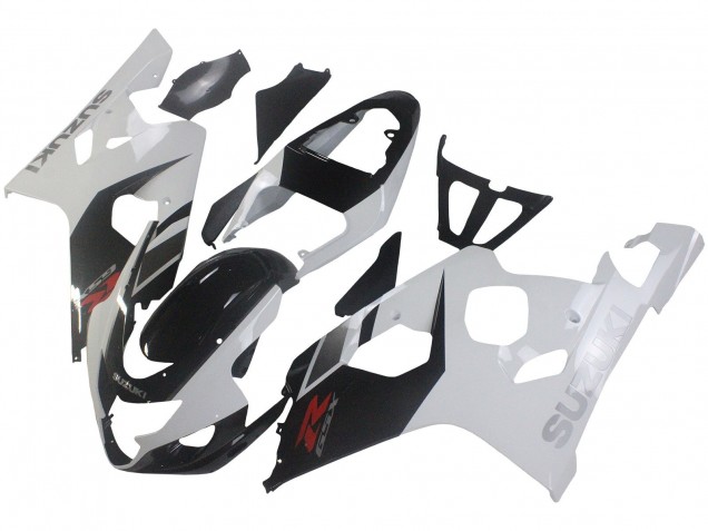 2004-2005 White Black Red Suzuki GSXR 600 / GSXR 750 Motorcycle Fairings UK