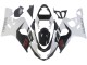 2004-2005 White Black Red Suzuki GSXR 600 / GSXR 750 Motorcycle Fairings UK