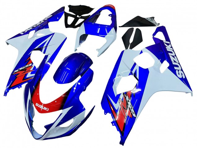 2004-2005 White Blue Red Suzuki GSXR 600 / GSXR 750 Motorcycle Fairing UK