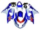 2004-2005 White Blue Red Suzuki GSXR 600 / GSXR 750 Motorcycle Fairing UK