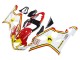 2004-2005 White Red Yellow Michelin Texaon Heron 7 Suzuki GSXR 600 / GSXR 750 Motorcycle Fairings UK