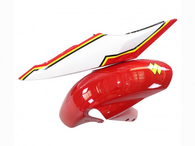 2004-2005 White Red Yellow Michelin Texaon Heron 7 Suzuki GSXR 600 / GSXR 750 Motorcycle Fairings UK