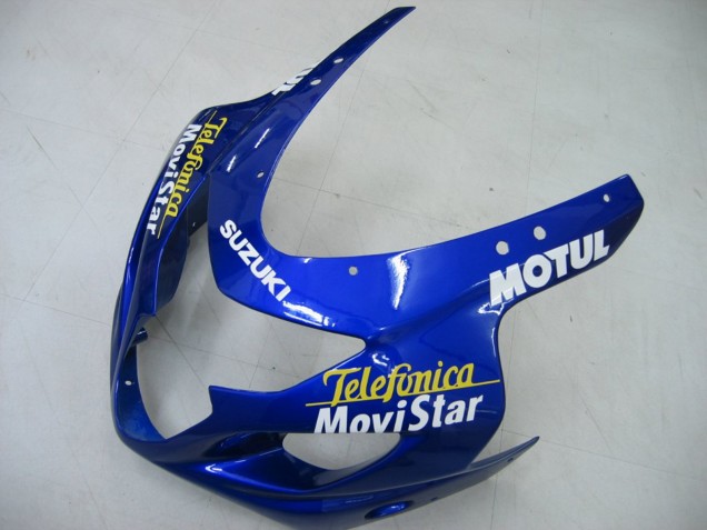 2004-2005 Blue White Yellow Green Telefumia Motul MoviStar Suzuki GSXR 600 / GSXR 750 Motorcycle Fairings UK