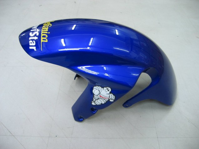 2004-2005 Blue White Yellow Green Telefumia Motul MoviStar Suzuki GSXR 600 / GSXR 750 Motorcycle Fairings UK