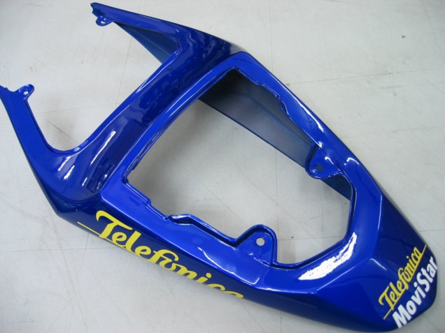 2004-2005 Blue White Yellow Green Telefumia Motul MoviStar Suzuki GSXR 600 / GSXR 750 Motorcycle Fairings UK