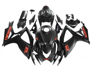 Buy 2004-2005 Matte Black Red Decal Suzuki GSXR 600 / GSXR 750 Motorcycle Fairings UK