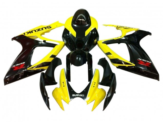 2006-2007 Yellow Glossy Black Red Suzuki GSXR 600 / GSXR 750 Motorcycle Fairings UK