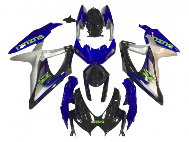 2006-2007 Silver Blue Glossy Black Green Suzuki GSXR 600 / GSXR 750 Motorcycle Fairings UK
