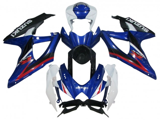 2006-2007 White Blue Red Black Suzuki GSXR 600 / GSXR 750 Motorcycle Fairings UK