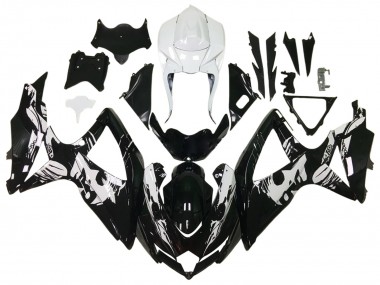 Buy 2006-2007 Glossy Black White Suzuki GSXR 600 / GSXR 750 Motorcycle Fairings UK