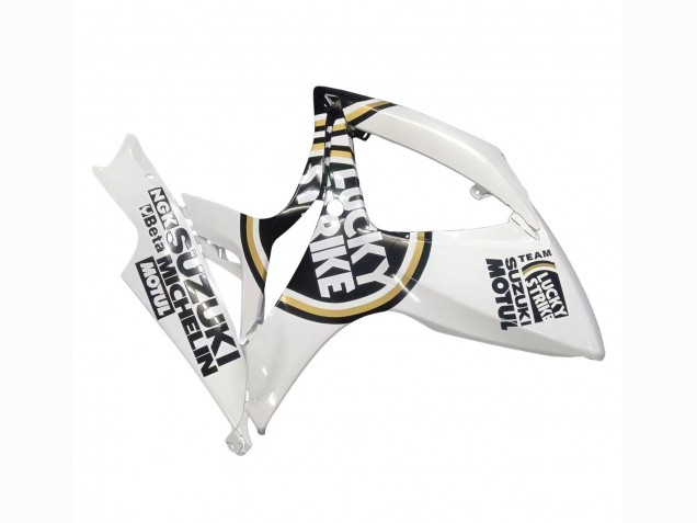 2006-2007 White Black Lucky Strike Motul Suzuki GSXR 600 / GSXR 750 Motorcycle Fairings UK