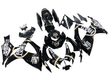 Buy 2006-2007 Glossy Black White Motul Lucky Strike Suzuki GSXR 600 / GSXR 750 Motorcycle Fairings UK