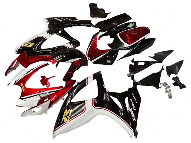 2006-2007 Red White Black Yellow Suzuki GSXR 600 / GSXR 750 Motorcycle Fairings UK