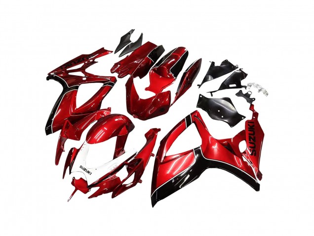 2006-2007 Red Black Suzuki GSXR 600 / GSXR 750 Motorcycle Fairings UK
