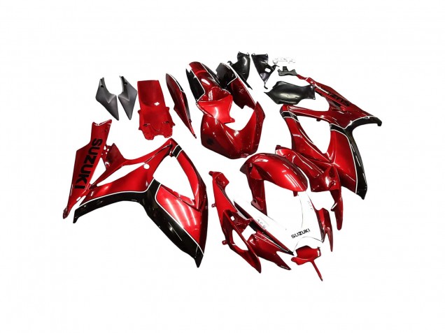 2006-2007 Red Black Suzuki GSXR 600 / GSXR 750 Motorcycle Fairings UK