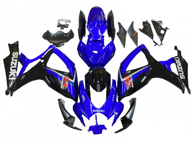 2006-2007 Blue BlackRed Suzuki GSXR 600 / GSXR 750 Motorcycle Fairings UK