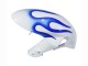 2006-2007 White Blue Flame Suzuki GSXR 600 / GSXR 750 Motorcycle Fairings UK