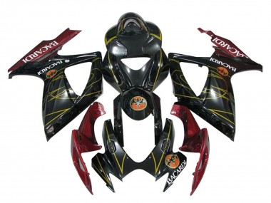 Buy 2006-2007 Glossy Black Red Gold Suzuki GSXR 600 / GSXR 750 Motorcycle Fairings UK