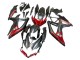 2008-2010 Matte Black Red Suzuki GSXR 600 / GSXR 750 Motorcycle Fairings UK