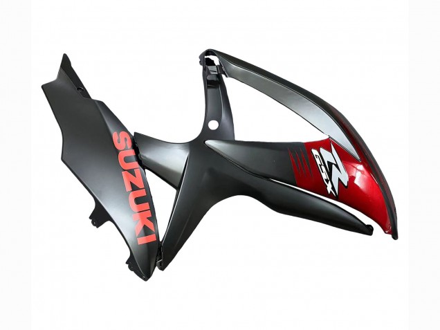 2008-2010 Matte Black Red Suzuki GSXR 600 / GSXR 750 Motorcycle Fairings UK