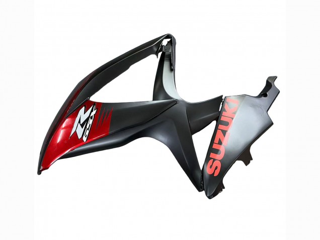 2008-2010 Matte Black Red Suzuki GSXR 600 / GSXR 750 Motorcycle Fairings UK