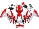 2008-2010 White Red Black Suzuki GSXR 600 / GSXR 750 Motorcycle Fairings UK