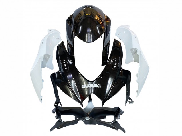 2008-2010 White Black Suzuki GSXR 600 / GSXR 750 Motorcycle Fairing UK