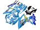 2008-2010 Blue Yellow Rizla Suzuki GSXR 600 / GSXR 750 Motorcycle Fairings UK