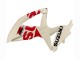 2008-2010 Cream White Red Black Suzuki GSXR 600 / GSXR 750 Motorcycle Fairings UK